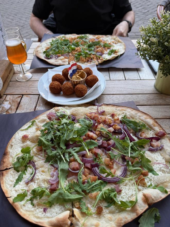 Flammkuchen and Meatballs